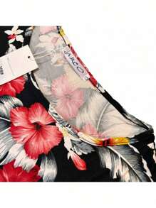Florida Plus Size Blouse Super Comfortable Polyester 306 - 黑色 - 查看 2