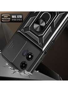 Funda Moto G35 5g Protector Carcasa Rudo Anillo + Mica