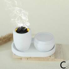 极简主义、奶油色、北欧风格香炉 3 件套，适用于家居装饰、卧室、茶室、办公室、工作室、餐厅、客厅、书桌配件、香水、节日和礼品节装饰拉玛礼物生日毕业 - 多色 - 查看 10