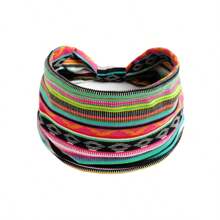 Winter Headgear Warm Women Multi-Color Wide Edge Sports Yoga Running Sweat Absorption Knot Elastic Hair Band Hair Accessories, Bohemian Style Simple Fashion/Windproof And Cold/Polyester Fiber (Polyester)