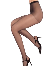 Classic Thin Wolf 15 Thread Tights 5760-001 - Black - View 1