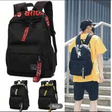 Mochilas de regreso a la escuela - negro con rojo - Ver 3