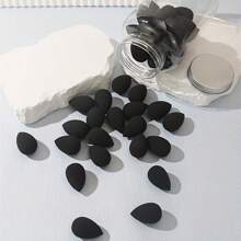 40 件迷你水滴化妆海绵 - 多功能美妆蛋，适用于面霜、散粉遮瑕膏、粉底、腮红 - 包含 1 个储物桶，方便整理 - 适合女性面部化妆的完美美容工具，颜色随机 - 彩色 - 查看 11