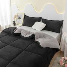 1 件装绗缝牛奶丝绒保暖被子，秋冬系列 - 彩色 - 查看 6