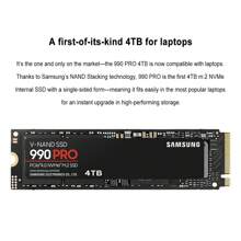 Samsung Samsung 990 PRO Ssd Nvme M2 2280 PCIe Gen 4*4 MLC, Ssd Hard Disk Solid State Drive 1TB 2TB 4TB, Nvme 2.0 Internal Hard Drives Solid Disk For Laptop PC Desktop, Up To 7450MB/S
