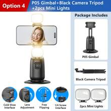 AXNEN AI智能双冷靴接口360°人脸追踪云台 - 完美适配所有智能手机及其他智能设备。适用于摄影、摄像、旅行和户外活动。 - 彩色 - 查看 15