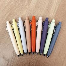 1 套/3 支小猪形伸缩圆珠笔，高品质，快干，带厚笔芯，办公用品，可爱时尚的设计 - 彩色 - 查看 4