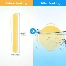 12pcs Compressed Facial Sponge For Estheticians Face Cleansing Sponge Makeup Removal Sponge Pad Exfoliating Spa Wash Round Face Sponge - Multicolor - View 7