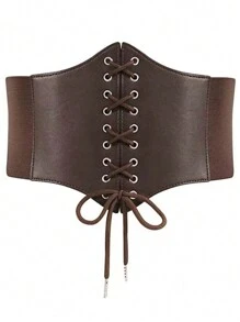 1件/2件腰套女士古风外穿全腰束腰夏季外穿腰夹纱布透气腰部瘦身腰套女士束身衣腰带用于连衣裙，腰部训练器腰部塑形用于腰部瘦身和收腹控制万圣节服装