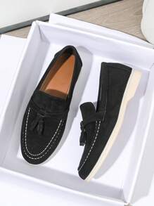 Women Round Toe Flat Slip-On Loafers, Burgundy, Red, Spring/Summer 2025 New Casual Work Shoes, Soft Bottom, British Casual Shoes, Plus Size 41-43