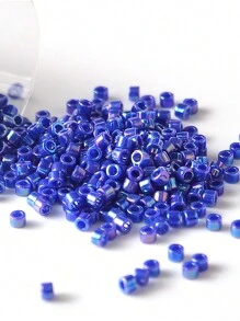 1,6 mm 11/0 Délica Perles 10g Perles de verre iridescentes arc-en-ciel couleur Japon 11/0 Délica Perles pour bracelet fabrication de bijoux