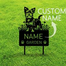 1pc Custom Belgian Malinois Metal Memorial Garden Stake Personalized Pet Grave Marker Name Sign Remembrance Stake Decor Dog Loss Christmas Gift,Custom Bichon Frise Dog Metal Memorial Garden Stake,Custom Biewer Terrier Metal Memorial Garden Stake - Black - View 8