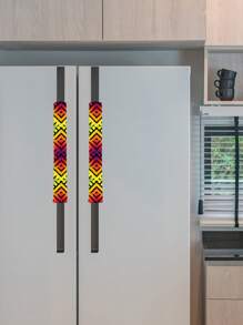 2 Tấm Thảm Trang Trí Nhà In Hình Kim Cương Hình Học Màu Cầu Vồng Treo Tường Phòng Ngủ Phòng Khách Trang Trí Nhà - Nhiều màu - Xem 3