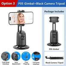 AXNEN AI智能双冷靴接口360°人脸追踪云台 - 完美适配所有智能手机及其他智能设备。适用于摄影、摄像、旅行和户外活动。 - 彩色 - 查看 14