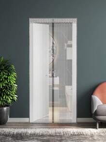 شبكة تحجيب الناموس المغناطيسية للصيف مع إغلاق آلي، شبكة الباب المخفية لحماية من الحشرات والذباب