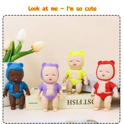 1 peça [Boneca feia de alívio de pressão adolescente de 15 cm] Brinquedo de apertar para alívio do estresse, presente de mordaça, design engraçado: design exclusivo de boneca feia, traz diversão e risos sem fim, função de apertar: alivia o estresse, libera emoções negativas a qualquer momento, acalma o humor, presente perfeito: adequado para amigos, colegas de classe, família, adiciona interação e diversão, multicenas: aplicável ao escritório, casa, escola e vários ambientes, alivia o estresse a qualquer momento