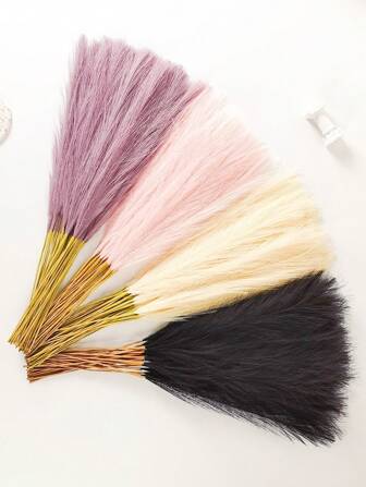 20/10 件 52 厘米人造潘帕斯草人造芦苇蓬松人造假花波西米亚风装饰适用于婚礼派对圣诞装饰、家庭客厅卧室装饰、花瓶布置、动态拍摄道具