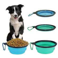 New 350ML/1000ML Dog Bowl Portable Collapsible Silicone Drinking Feeding Bowls Outdoor Travel Cat Food Container Pet Products