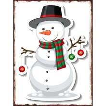 1pc Biển báo Giáng sinh Phòng khách Phòng ngủ Nghệ thuật trang trí tường Đĩa tiệc Bàn ghế sofa Nền Canvas Áp phích Không có khung - Nhiều màu - Xem 68