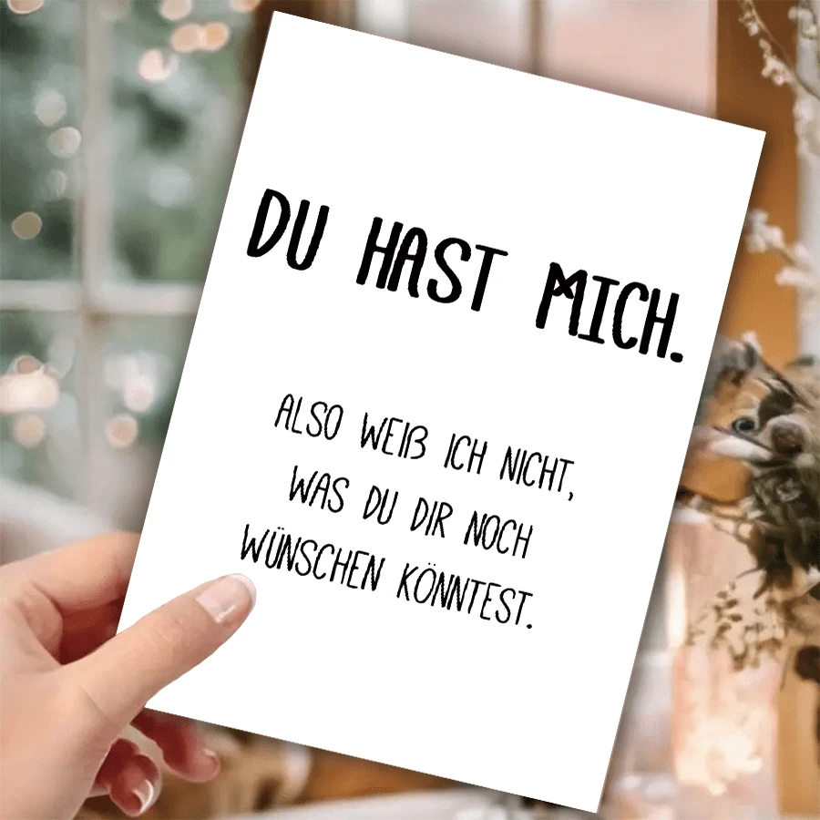 独特有趣的德国明信片 - 生日、周年纪念日、婚礼的完美之选 | 送给他/她的创意礼物 - 彩色 - 查看 1