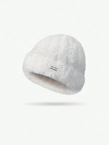 1件秋冬季户外滑雪毛绒保暖帽子护耳露脸小巧好看潮流 - 彩色 - 查看 11