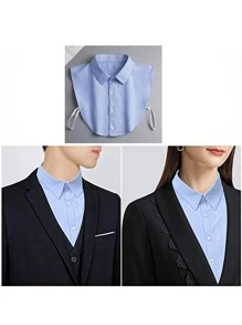 Camisa masculina com gola removível - Ótimo presente para amigos, familiares ou colegas