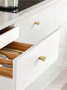 4pcs/1pc Aluminum Alloy Round Single Hole Pull Handle Screws, Free Golden Cabinet Drawer Wardrobe Door Knobs, Simple Black Furniture Hardware Pulls