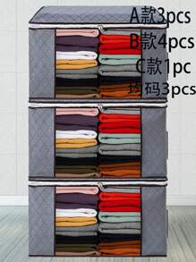 A Style 3pcs / B Style 4pcs / C Style 1pc Large Clothing Storage Bag With Handles And Cleare Window Clothes Organizer, For Quilts And Blankets Storage Box Decorations Decor Festival Decor Room Decor Home Decor Decor Bedroom Decor Dress Pants Shoes Jeans Boots Skirtbedroom,Organizer,Organiser,Home Storage,White T Shirt Women,Black Pants Women,Ladies Winter Clothes,Dress,Winter Clothes For Ladies,Elegant Woman Dresses,White Shirt For Ladies,Long Sleeve,White Jumpsuit For Women,Spring Dresses For Women,Spring Outfits For Women,Spring,Spring Clothes,Minimalist,Summer Tops