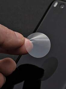 500pcs/Roll Transparent Round Seal Stickers, Gift Box Airplane Box Sealing Stickers, BOPP Adhesive Label Back To School - Clear - View 3