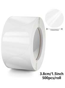 500pcs/Roll Transparent Round Seal Stickers, Gift Box Airplane Box Sealing Stickers, BOPP Adhesive Label Back To School - Clear - View 2