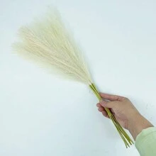 100pcs Artificial Cattail Reeds, 1pc Fake Cattail Reed Decorative Plant For Art Decoration - Multicolor - View 17