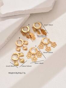 1 par de elegantes y exquisitos pendientes con borlas, versátiles y elegantes para el uso diario, para mujeres - Amarillo Oro - Ver 9