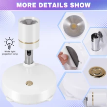 Wireless Spot Lights Battery Operated Accent Indoor Dimmable LED Spotlight Anywhere Rotatable Wall Light(2 Pack) - Multicolor - View 8