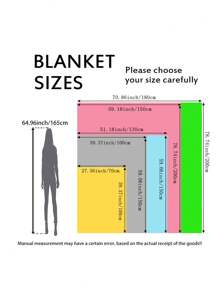 Sanrio 1pc Hello Kitty Cartoon Character Digital Printed Blanket, Warm, Soft, Best Companion For Sofa In Living Room Or Bed In Bedroom - Multicolor - View 2