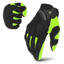 1 Paio di Guanti da Moto Estivi Traspiranti, Guanti da Ciclismo Touch Screen, Guanti da Motocicletta a Dita Intere, Protezione per Sport all'aperto, Guanti da Guida Protettivi per Bici, Guanti da Corsa Moto, 5 Colori