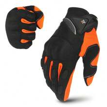 1 Paio di Guanti da Moto Estivi Traspiranti, Guanti da Ciclismo Touch Screen, Guanti da Motocicletta a Dita Intere, Protezione per Sport all'aperto, Guanti da Guida Protettivi per Bici, Guanti da Corsa Moto, 5 Colori