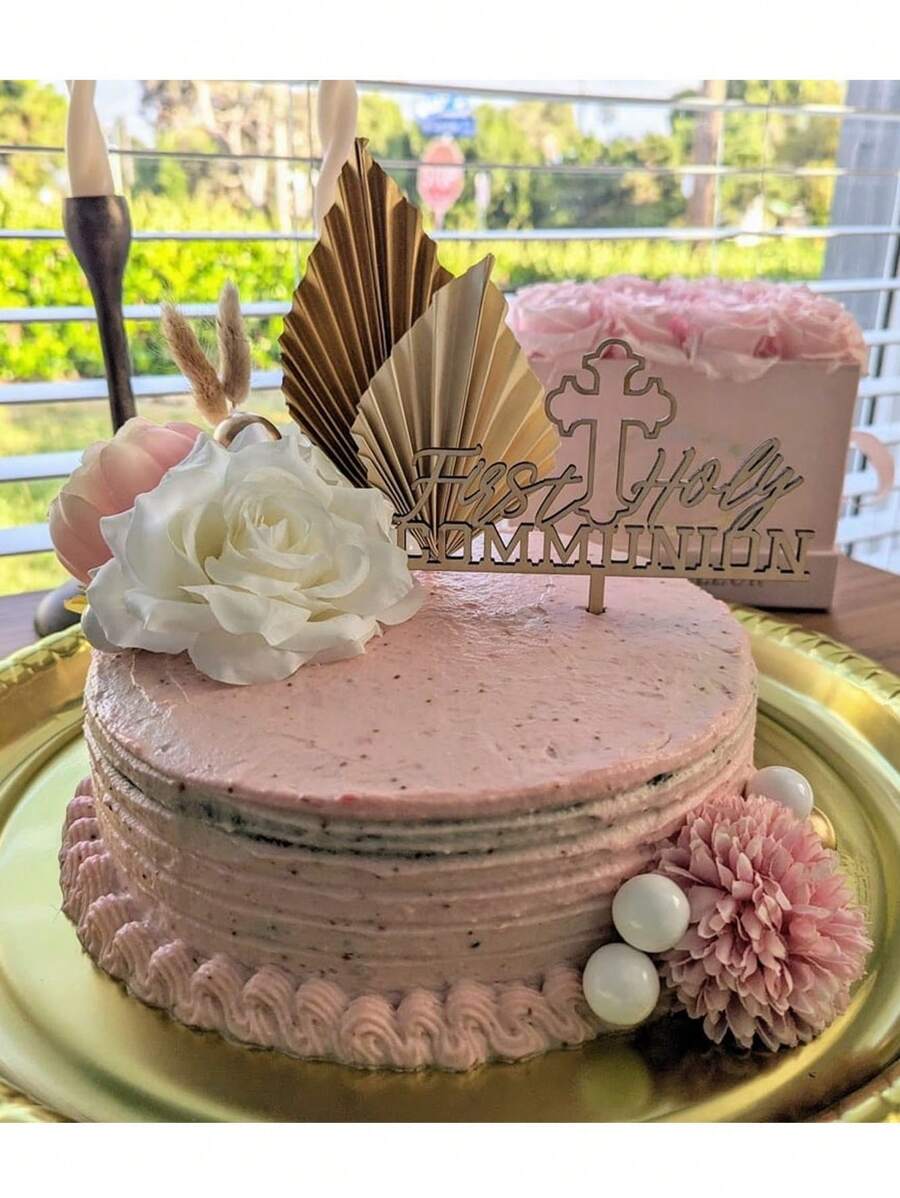 32pcs Or 19pcs Bohemian Style Cake Toppers, Cake Decoration Flowers