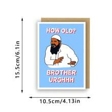 有趣的卡片，生日卡片，旧卡片，给好朋友的生日礼物，生日快乐有趣的问候，有趣的生日卡片 - 多色 - 查看 3