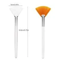 15 Cọ Quạt Cọ Thoa Mặt Mềm Cọ Thoa Axit Dụng Cụ Trang Điểm Mỹ Phẩm Chăm Sóc Da Cho Kem Bùn - Nhiều màu - Xem 3