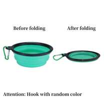 New 350ML/1000ML Dog Bowl Portable Collapsible Silicone Drinking Feeding Bowls Outdoor Travel Cat Food Container Pet Products