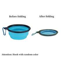 New 350ML/1000ML Dog Bowl Portable Collapsible Silicone Drinking Feeding Bowls Outdoor Travel Cat Food Container Pet Products