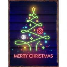 1pc Biển báo Giáng sinh Phòng khách Phòng ngủ Nghệ thuật trang trí tường Đĩa tiệc Bàn ghế sofa Nền Canvas Áp phích Không có khung - Nhiều màu - Xem 64