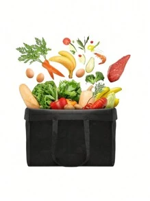 1/2/3/5 túi mua sắm tái sử dụng, túi tote lớn gấp gọn, phù hợp cho thực phẩm, bữa trưa, cắm trại, túi quà DIY, túi quà Halloween - Nhiều màu - Xem 8