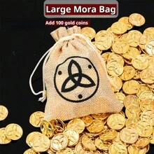 1set - Mora Gold Coin - Made Of Solid Metal - Gold-Plated Coins - Anime & Game Merchandise - Home Decor - Game Props - Gold Coin Toys - Birthday Gift - Christmas Gift - Valentine's Day Gift - Gift - Multicolor - View 13