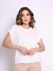 Fresh Flash Modal Women's Blouse With Elastane - 白色 - 查看 1