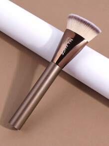 MAANGE MAANGE 1pc Professional Facial Flat Head Foundation Brush,Makeup Brush With Soft Fiber For Easy Carrying,Brush For Travel,Gift For Women&Girls