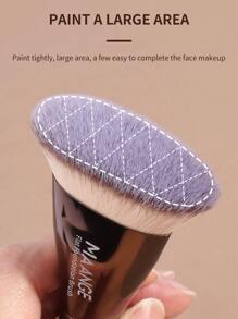 MAANGE MAANGE 1pc Professional Facial Flat Head Foundation Brush,Makeup Brush With Soft Fiber For Easy Carrying,Brush For Travel,Gift For Women&Girls