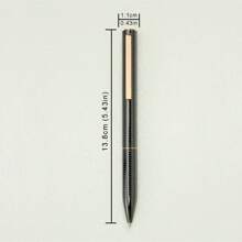 1pc Fashion Metallic Reflective Ballpoint Pen, Business Office Signature Writing Pen