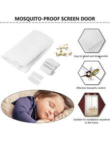 شبكة تحجيب الناموس المغناطيسية للصيف مع إغلاق آلي، شبكة الباب المخفية لحماية من الحشرات والذباب