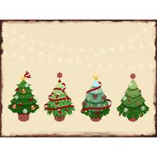 1pc Biển báo Giáng sinh Phòng khách Phòng ngủ Nghệ thuật trang trí tường Đĩa tiệc Bàn ghế sofa Nền Canvas Áp phích Không có khung - Nhiều màu - Xem 33